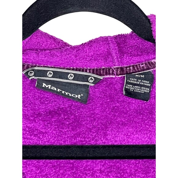 Marmot Full Zip Hooded Fleece Jacket Women's Size Medium - Picture 4 of 4